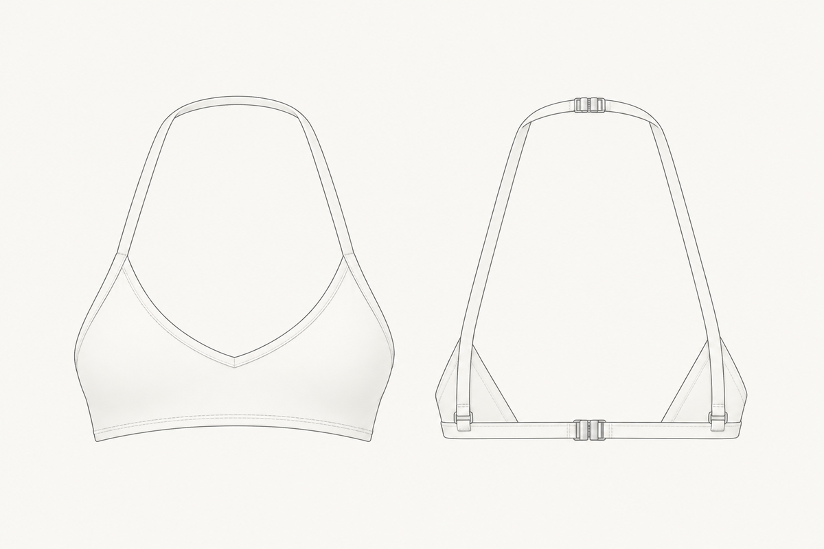 Ava Crop / White