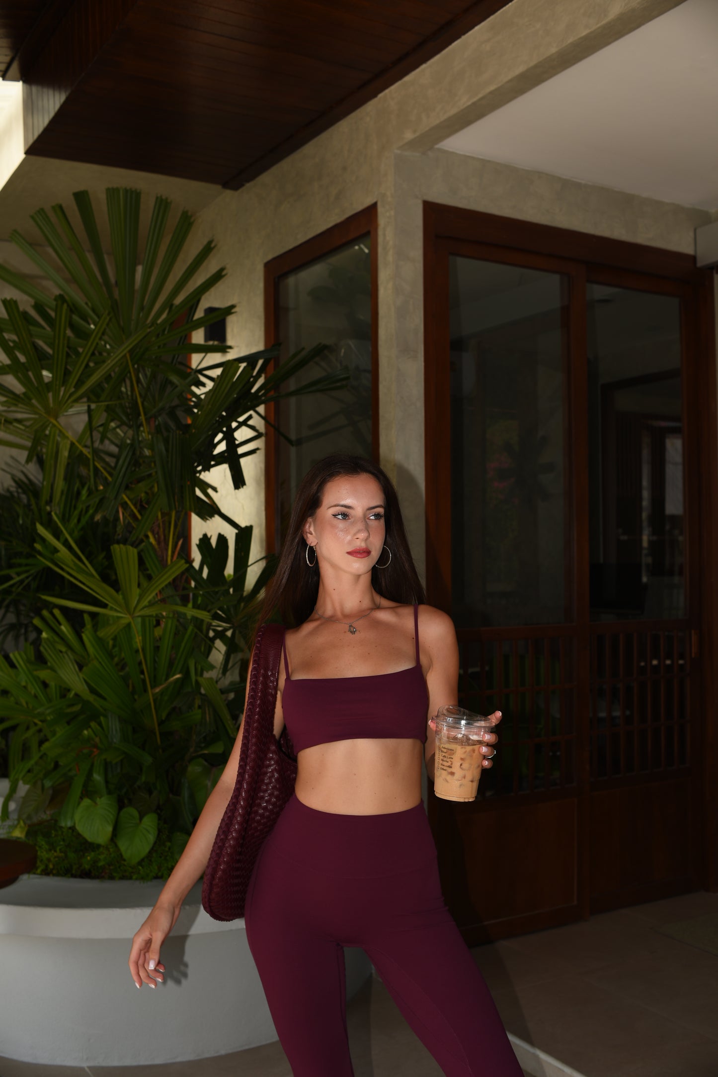 Mika Crop Bra / Burgundy