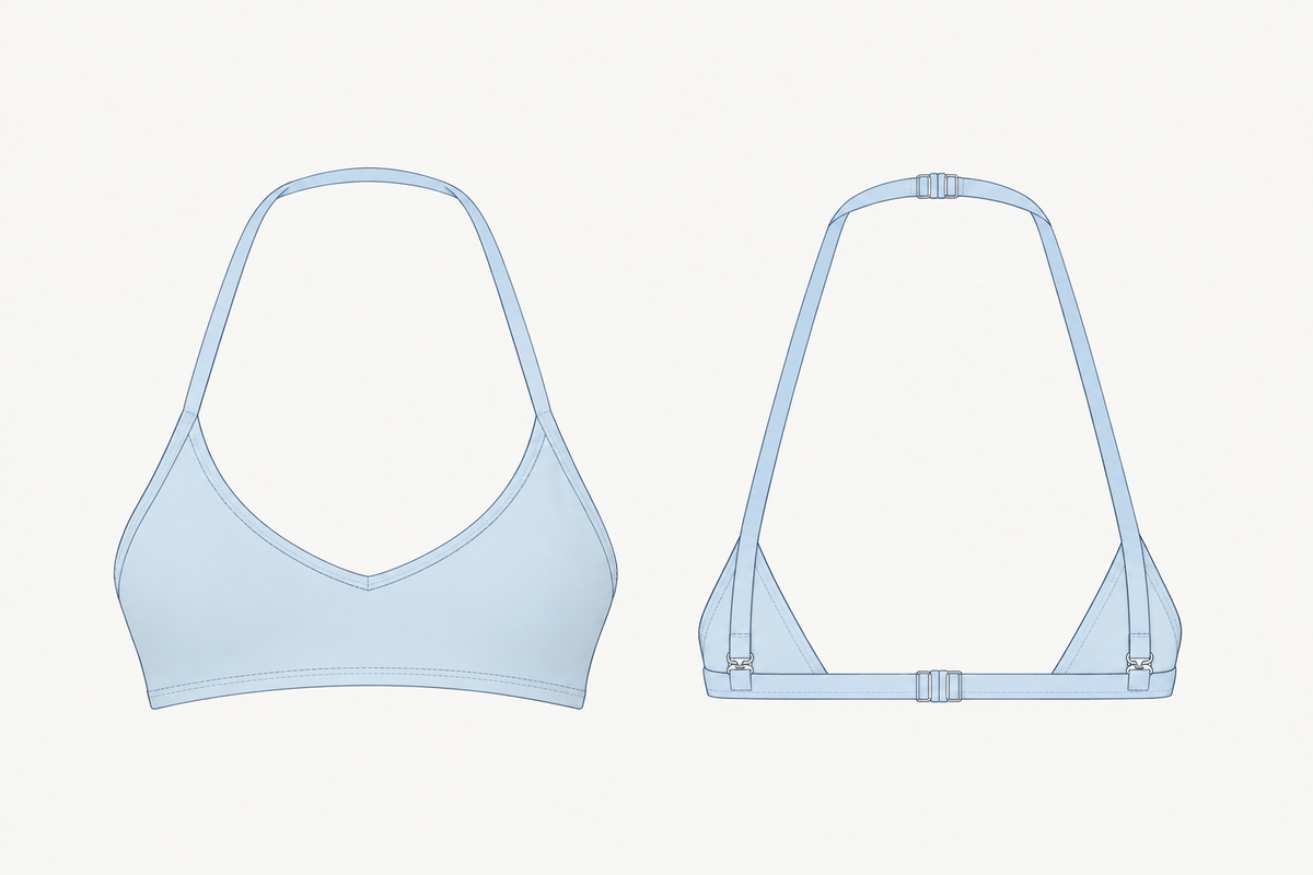 Ava Crop / Blue