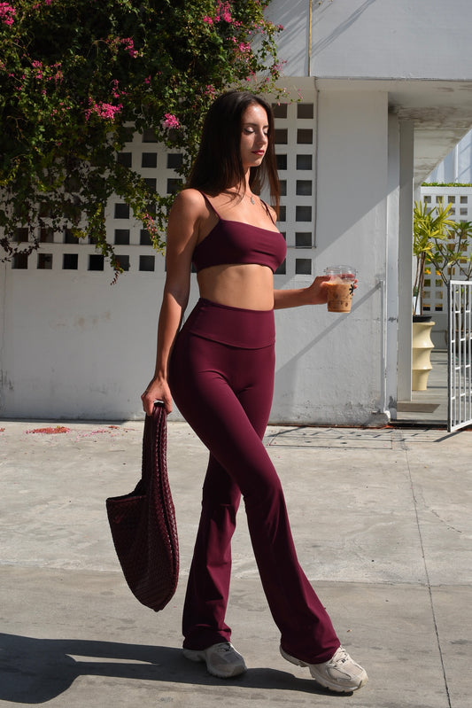 Mika Flare / Burgundy