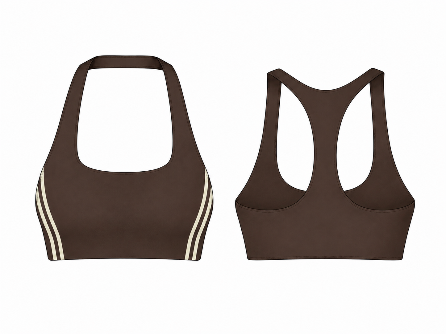 Run Club Bra - Brown