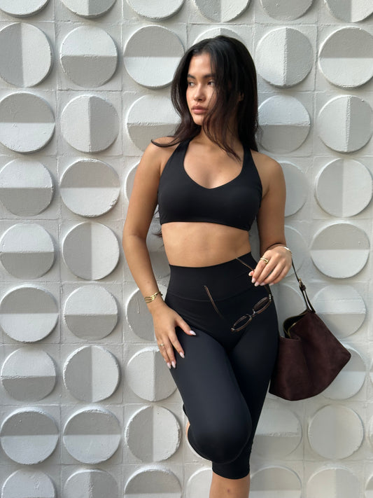 Flow Crop Bra / Black