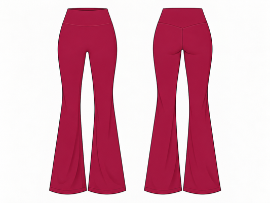 Summer Slim Flare - Red