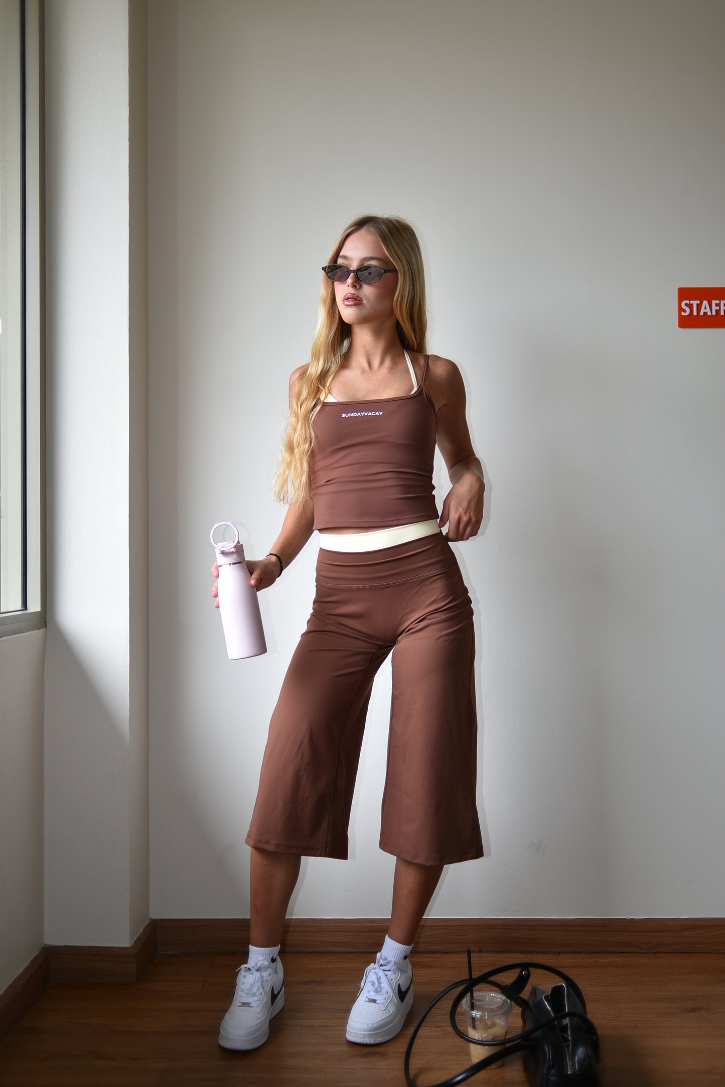 Wideleg Capri / Brown