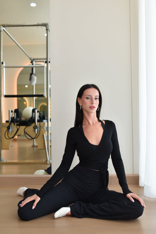 Selflove Wrap Top / Black