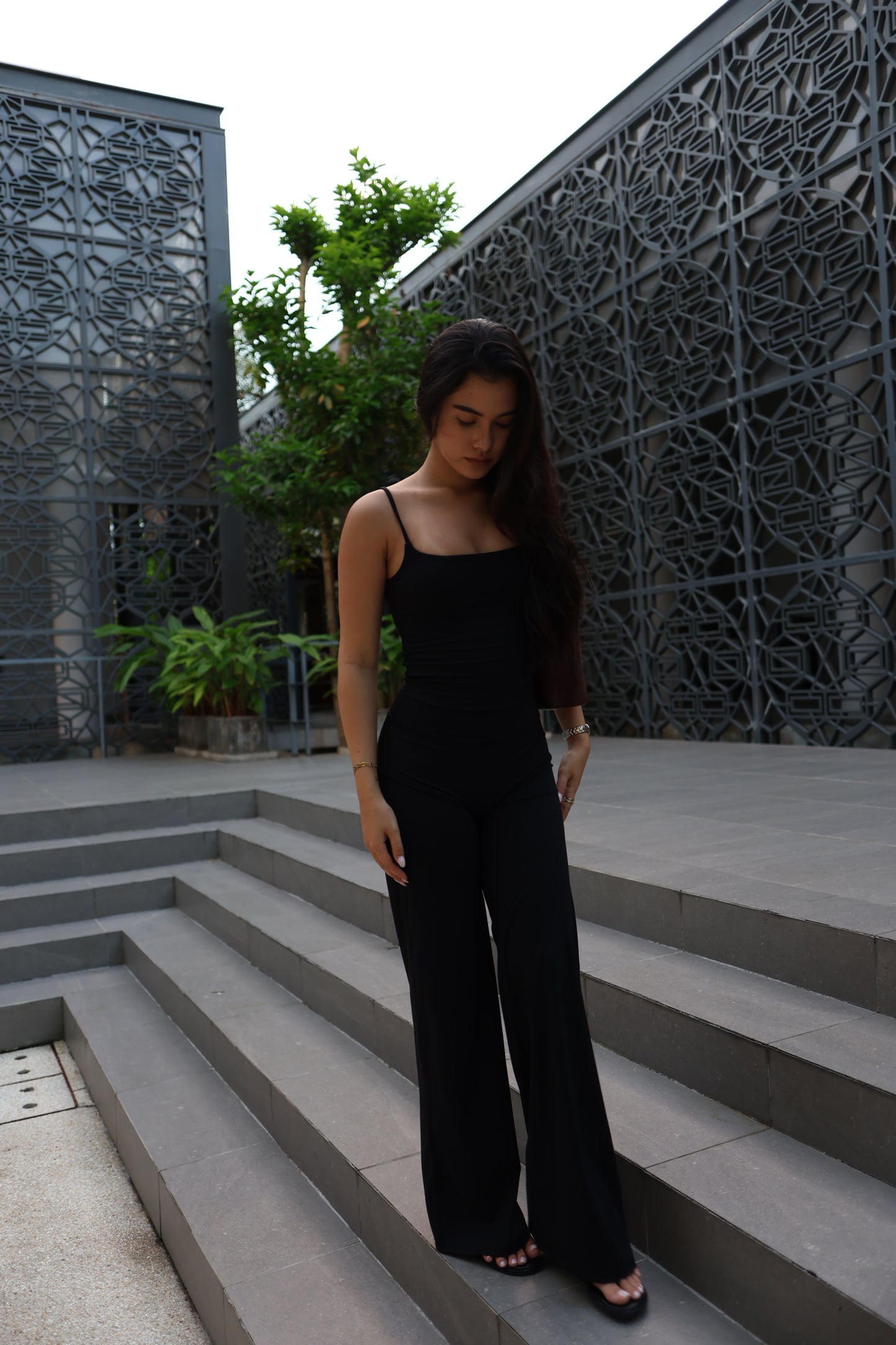 Flow flare Pants / Black