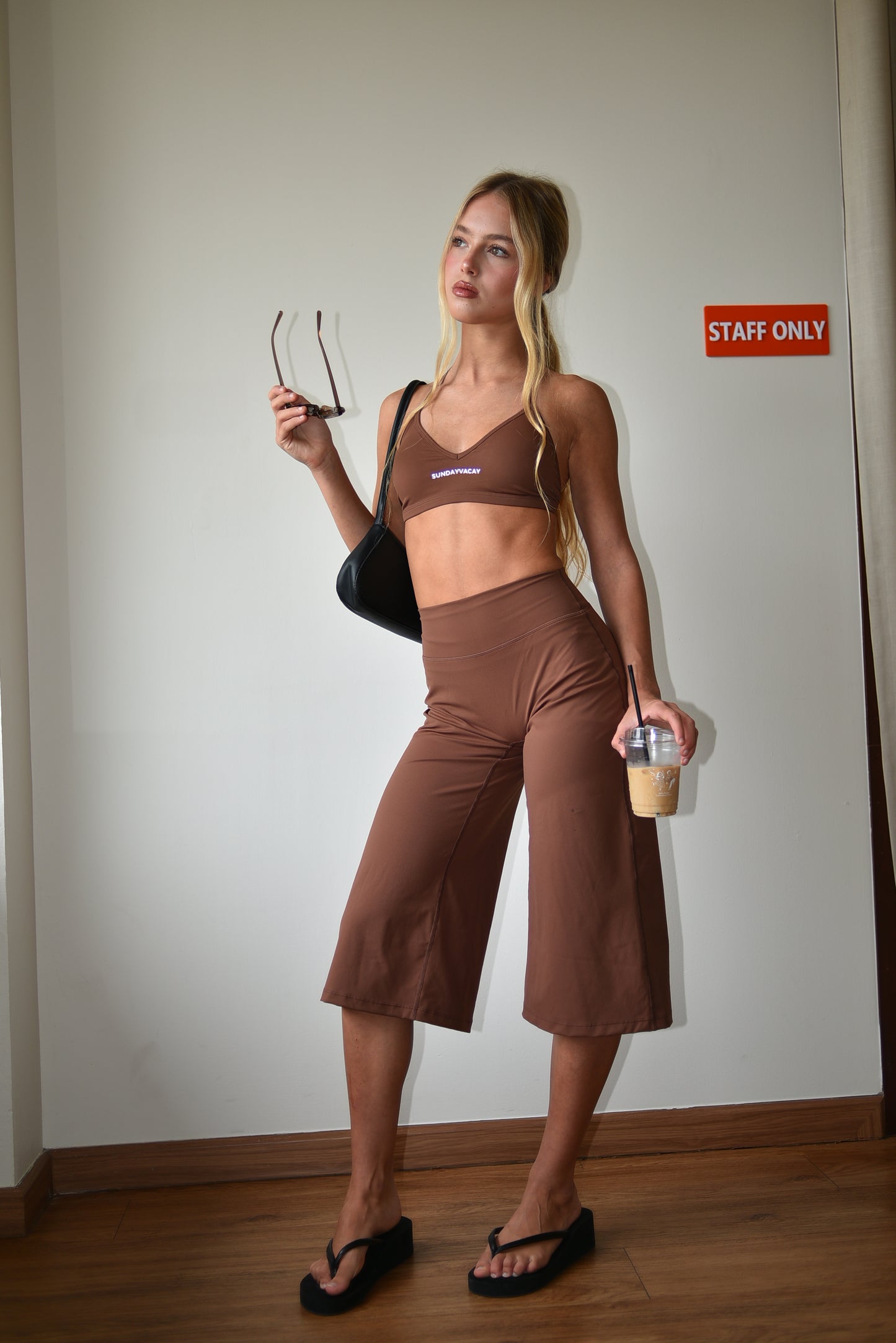 Wideleg Capri / Brown